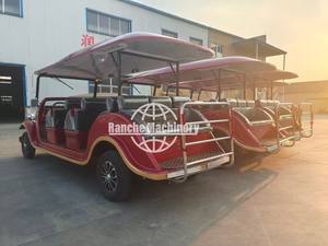 Autobús de Transporte Aéreo Rojo de Alto Rendimiento, Estilo Retro, Vehículo Eléctrico Clásico para Pasajeros, para Recorridos Urbanos, en Oferta - Product Image 4