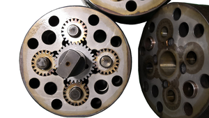 Pompe à fusion <span class=keywords><strong>JINGWEI</strong></span>, marque <span class=keywords><strong>JINGWEI</strong></span>, à fusion à chaud, JRG 4cc par rotation, 1 entrée, 5 sorties, diamètre 120, pour fil FDY et polyamide 6, fil POY et nylon - Product Image 2