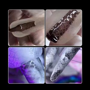 Moules en silicone pour la conception d'ongles, motifs léopard/zèbre/<span class=keywords><strong>serpent</strong></span> 3D, formes d'ongles doubles, formes d'ongles en relief - Product Image 6