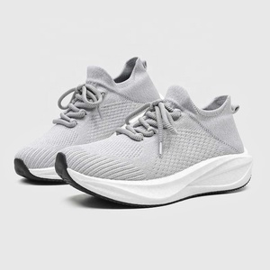 2026 Nouvelles Baskets Chaussette Unisexe Flyknit Mêlé <span class=keywords><strong>Lacets</strong></span> Semelle Épaisse Rembourrée Légère Course Marche - Product Image 3