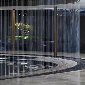 Cascata della tenda della pioggia della fontana della cortina <span class=keywords><strong>di</strong></span> acqua musicale digitale rotonda - Product Image 4