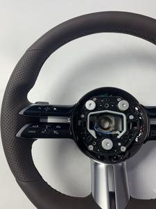 Volante Deportivo de Cuero Marrón para <span class=keywords><strong>Mercedes</strong></span>-Benz A45 AMG C205/C213/C43/E205/E213/<span class=keywords><strong>GLE</strong></span>/GLS/CLA/GLB (2019) - Product Image 4