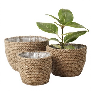 Panier de rangement mural moderne en jonc de mer, design circulaire écologique, nouvelle collection 2023, tissé à la main en jacinthe d'eau avec compartiments - Product Image 3