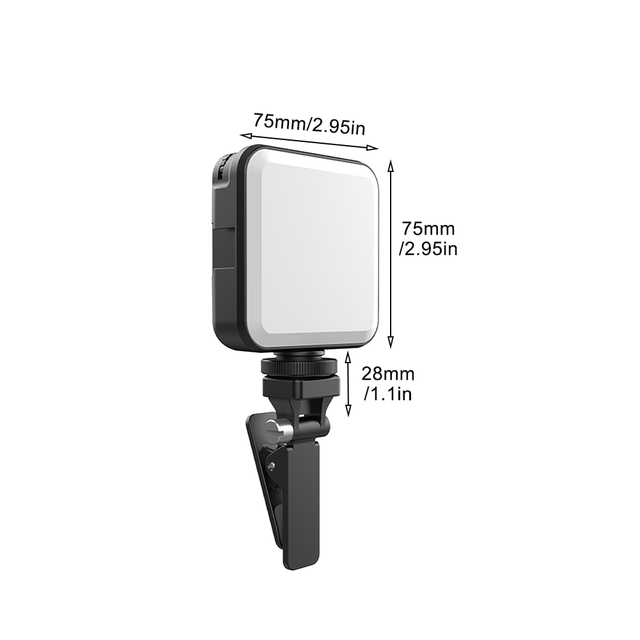 Selfie LED Fill Light with Battery for Tiktok Youtube Smartphone Laptop Webcam Zoom Video Call Conference Lights