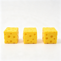 Produit phare : Jouet Squishy Carré en forme de Fromage, Boîte Mystère, Bloc de Construction, Croustillant, à Rebond Lent, Anti-stress, Sensoriel et Fidget