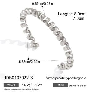 Catena attorcigliata minimalista <span class=keywords><strong>San</strong></span> Marco Twist bracciale in oro moderno dichiarazione regalo di gioielli per la fidanzata per le sue donne di moda - Product Image 5