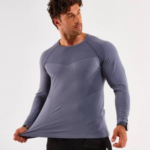 Camisetas Deportivas al por Mayor, Camisetas Deportivas Personalizadas de Manga Larga, Ropa de Gimnasio para Hombre, Camiseta Deportiva sin Costuras para Entrenamiento de Baloncesto y Fitness - Product Image 2