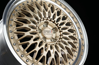 Jantes forgées sur mesure GPW 2 pièces, finition champagne doré poli, 18 19 20 21 pouces, 5x112 pour Mercedes W204 Audi A4 B9 BMW E90 VW Golf