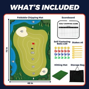<span class=keywords><strong>Tapis</strong></span> d'entraînement de <span class=keywords><strong>golf</strong></span> pour le chipping, <span class=keywords><strong>tapis</strong></span> de jeu de <span class=keywords><strong>golf</strong></span> pour l'intérieur et l'extérieur, équipement de jeu extérieur pour enfants, ensemble de <span class=keywords><strong>golf</strong></span> pour le chipping - Product Image 3