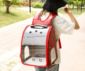 ขายร้อน PET Carrier ตาข่ายกระเป๋าเป้สะพายหลังสำหรับลูกสุนัขขนาดเล็กแมวสุนัขกล่อง Draw-Bar - Product Image 6