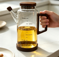 Casserole en verre borosilicate classique, forme cylindrique, haute résistance, anti-humidité, compatible lave-vaisselle, écologique