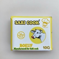 Cube d'assaisonnement de cube de bouillon de saveur de boeuf avec assaisonnement d'emballage de boîte de 10g