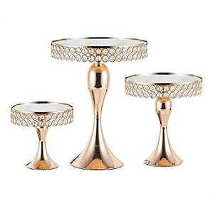 Handmade Large Shaped Single <b>Tier</b> <b>Cake</b> <b>Stand</b> Royal Gold Metal Finish for Home Restaurant & Party - Product Image 4