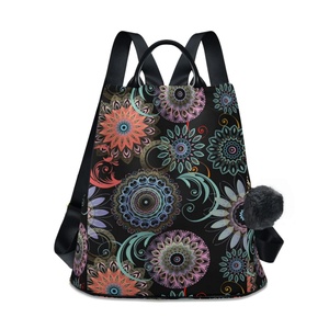 Fashion Boho Ethnic Bohemian Custom Logo Students Schoolbag <b>Backpack</b> Purse Shoulder Women's <b>Backpacks</b> for Women - Product Image 1