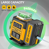 Huepar SZ04CG 16 lignes niveau Laser vert 360 extérieur auto-nivelant avec Diode Laser plus lumineux batterie de grande capacité