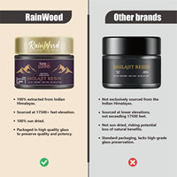 Résine de Shilajit Rainwood en gros, extrait pur et naturel de Shilajit liquide de l'Himalaya, 30g ou personnalisation