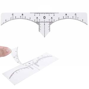 Pochoir à sourcils en plastique imperméable, guide adhésif pour microblading, outil de maquillage permanent, règle à sourcils réutilisable - Product Image 4