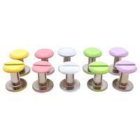 Vis Chicago colorées à tête plate fendue, vis de reliure détachables, rivets en cuir pour accessoires de bricolage en cuir