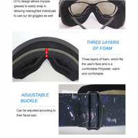 2024 Offre Spéciale lunettes de ski personnalisées basse quantité minimale de commande lentille magnétique prescription lunettes de snowboard magnétiques lunettes de neige de ski