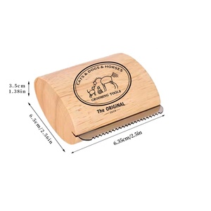 Cepillo de Madera para Aseo de Mascotas, Herramienta Profesional para Eliminar el Pelo de Perros, Gatos y Caballos, Reduce el Pelo Suelto, Removedor de Pelo de Perro - Product Image 5