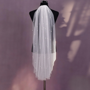 <span class=keywords><strong>Voile</strong></span> de mariée YouLaPan V270 de haute qualité, simple couche, en maille douce, accessoires de mariée flottants et charmants - Product Image 5