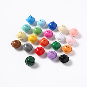 22mm Lonceng Natal Warna-warni Manik-manik Lonceng Jingle Hiasan Pohon Natal Pesta Liontin Kerajinan DIY Aksesoris Buatan Tangan - Product Image 4