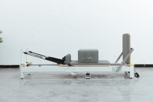 Alloy Body Building portabel White Maple Core Bed Folding Pilates reanyes untuk pengguna rumah - Product Image 2