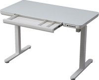 Bureau électrique moderne à hauteur réglable, à moteur unique, pour travailler assis ou debout, idéal pour le télétravail