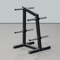 SMARTFIT Vente directe usine : Support de rangement pour plaques de poids et bumper plates en caoutchouc, pour usage en salle de sport