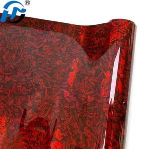 Pellicola <span class=keywords><strong>per</strong></span> Casco <span class=keywords><strong>Moto</strong></span> in Fibra di Carbonio Forgiata, Adesivo in Carbonio <span class=keywords><strong>per</strong></span> Auto, Rivestimento Vinilico Automobilistico Rosso Lucido Laser - Product Image 3