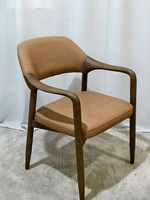 Chaise de salle à manger PurelyFeel au design nordique pour la maison, style moderne, fauteuil en bois massif