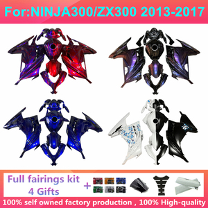 Kit Completo de Carenado para Motocicleta Compatible con Ninja300/zx300 2013-2017 2013 2015 2017, Carenados de Plástico ABS Ex300, Kits de Carrocería Zxmt Ninja - Product Image 3