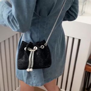 Crystal Luxury Diamond <b>Handbag</b> <b>Handbag</b> Girls Ladies Evening Clutch Mini Designer Bucket Bag - Product Image 3