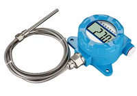 Thermomètre numérique à écran LCD en acier inoxydable, résolution 0,1°C, étanche IP56, sonde haute température