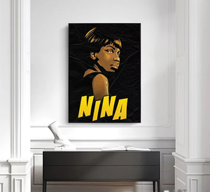 NGHỆ THUẬT trừu tượng thay thế ca sĩ cổ điển vải sơn tường in hình ảnh Cà phê nhà bar phòng trang trí nội thất Pop phụ nữ Áp phích - Product Image 6