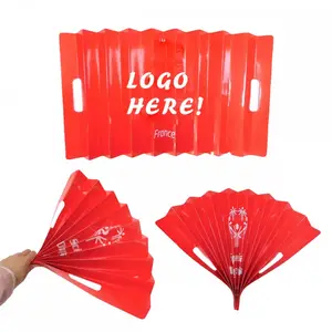 Personalized Events Fan Paper Clap Banner Maker Foldable Paper Banner Fan Clapper With Logo