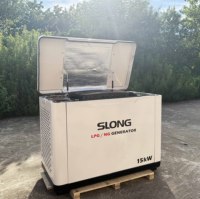 Generador de Gas Natural Silencioso de 15KW de la Marca SLONG para Uso Doméstico con Arranque Automático y Remoto 380V/230V