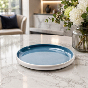 New Unbreakable Blue and White Round Melamine <strong>Plates</strong> Singapore - Product Image 2