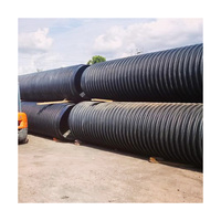 Prix bon marché Dn800 Dn1000 Dn1200 SN4 SN8 Drain plastique égout polyéthylène Krah tuyau ondulé Drainage fournisseurs