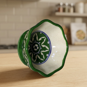 Modern Handmade <b>Ceramic</b> Bowl <b>Plate</b> with Artistic Irregular Rim Decorative Tableware Serving Dish for Home Kitchen Decor - Product Image 1