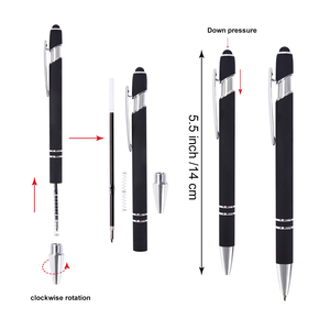 Bolígrafos Promocionales al por Mayor con Logotipo Personalizado, Bolígrafos con Punta Táctil OEM Personalizados, Bolígrafo de Metal con Logotipo Impreso - Product Image 2