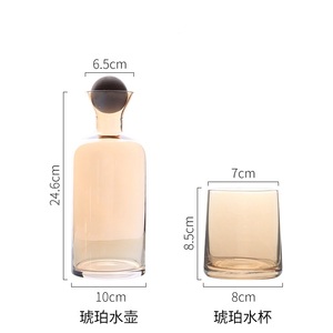 Juego de jarra de vidrio de Soda-Lima de lujo moderno ecológico personalizado de alta calidad para <span class=keywords><strong>Bar</strong></span> Hotel restaurante uso doméstico marca <span class=keywords><strong>Bravo</strong></span> - Product Image 4