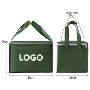 Customized Reusable Thermal Insulated Beers Cooler Bag Lunch Carry Picnic Cooling Non Woven Grocery Shopping - Product Image 4