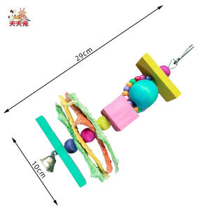 Bền Chim Đồ Chơi Cho Vẹt Bền Vững Khối Gỗ Cho Trang Trí Nội Thất Mướp Cắn Lồng Phụ Kiện Vật Nuôi Nguồn Cung Cấp - Product Image 5