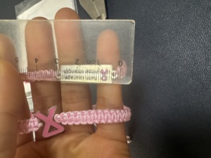 Yiwu Aceon Acero inoxidable Mujeres Cáncer Alarma Chica Poder <span class=keywords><strong>Amistad</strong></span> Pila Par Usar Cuerda Rosa Trenza Cinta Pulsera estampada - Product Image 5