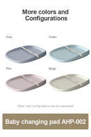 Tapis à langer portable Aibedo moderne, imperméable, doux au toucher, en mousse PU, pour bébés de 3 à 60 mois