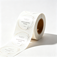 Etiquetas de Papel Perlado de Lujo, Acabado Brillante, Resistentes al Agua, Duraderas, para Productos de Alta Gama, Suministro de Fábrica