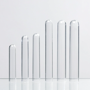 Laboratuvar için jantlı yuvarlak alt şeffaf Ps veya Pp plastik cam <span class=keywords><strong>Test</strong></span> tüpü - Product Image 1