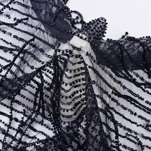 Châu Âu và Mỹ New Heavy-Duty Bead sequin thêu vải-được sử dụng cho đám cưới dressesformal thời trang quần áo - Product Image 3