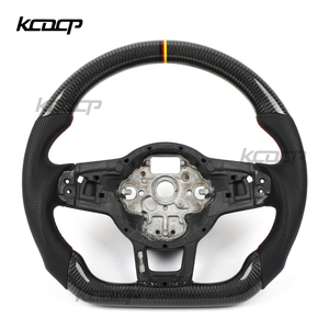 Sợi Carbon chỉ đạo bánh xe phù hợp cho VW GOLF MK7 <span class=keywords><strong>GTI</strong></span> GTS R-line Polo Scirocco GTD GTE GLI CC Passat Jetta chỉ đạo bánh xe điều khiển - Product Image 1